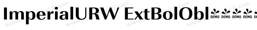 ImperialURW ExtBolObl字体转换
